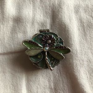 MONET Green Dragonfly Trinket Ring Holder